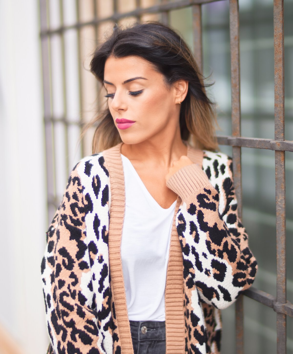 Atlanta rhinoplasty model with brown hair
