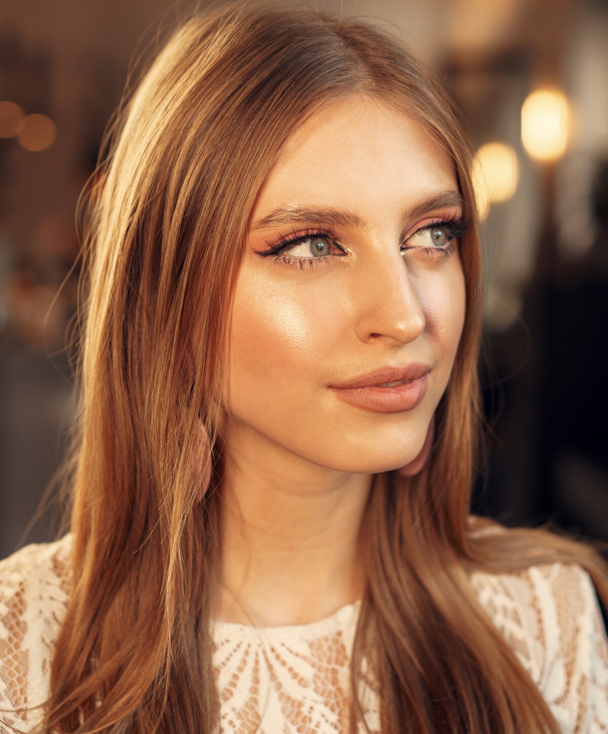 Atlanta skin treatments model with red hair
