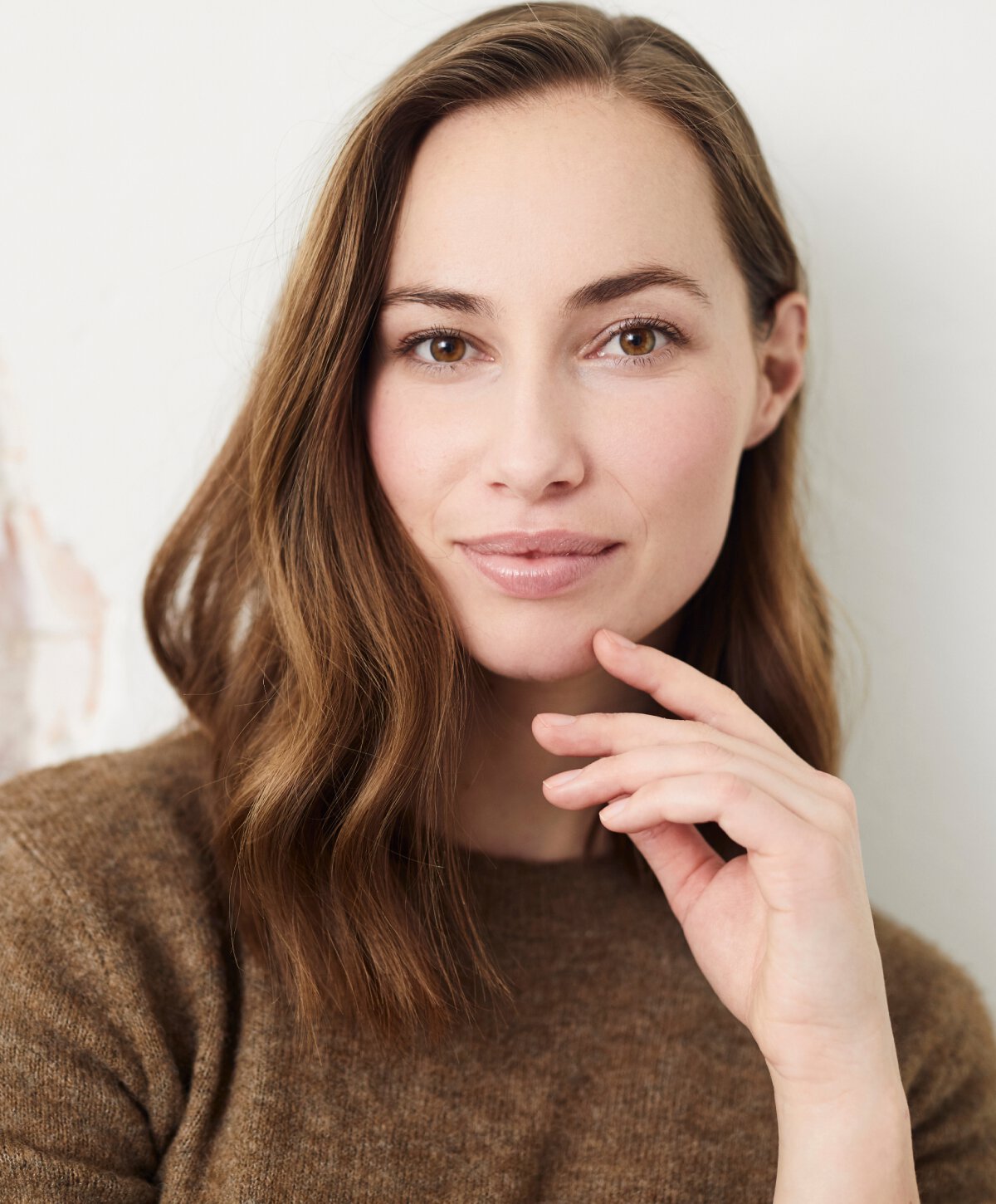 Atlanta skin treatments model with brown hair